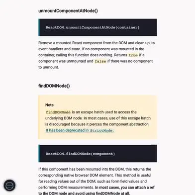 Video of the technical documentation page with side menu being toggled
